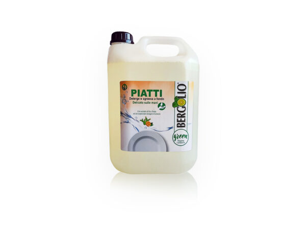 BERGOLIO Green PIATTI E STOVIGLIE a mano con Gel di Fico d’India Confezione 1000 ml